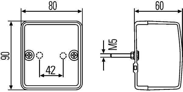 HELLA 2JB 996 012-121 Kofferraumleuchte - 24V - P21W - Anbau - Lichtscheibenfarbe: glasklar - innen-0