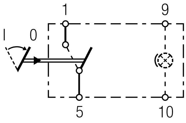 HELLA 6GM 007 832-191 Schalter - S26 - Wippbetätigung - Ausstattungsvar.: I->0 - Anschlussanzahl: 4-0