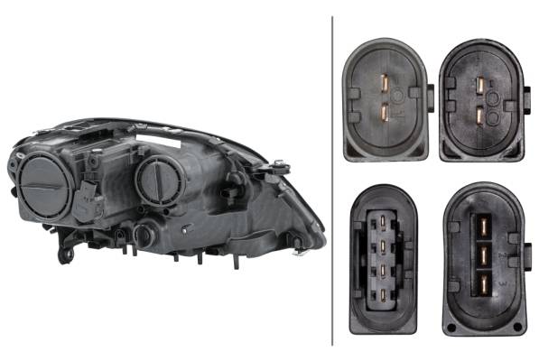 HELLA 1EL 263 064-011 DE/FF/Halogen-Hauptscheinwerfer - links - für u.a. MB M-Class (W164)-1