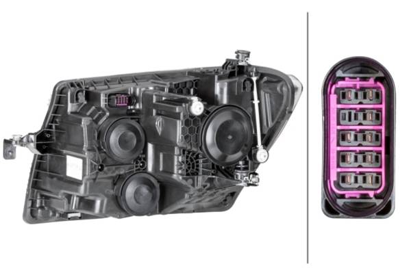 HELLA 1EB 012 830-021 FF-Hauptscheinwerfer - rechts - für u.a. VW Crafter Box (Sy_, Sx_)