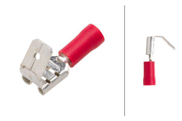 HELLA 8KW 700 143-003 Leitungsverbinder - rot - von: 0.5mm² - bis: 1.0mm² - Steckverteiler - 6,3 x 0-1