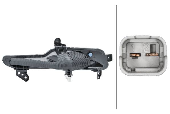 HELLA 2BA 012 349-021 Blinkleuchte - Glühlampe - rechts - für u.a. Renault Fluence (L3_)-1