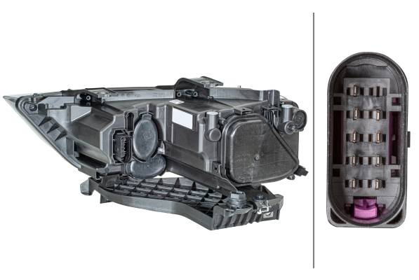 HELLA 1EG 354 839-021 Halogen-Hauptscheinwerfer - rechts - für u.a. Audi (Faw) Q3 (84B, 84G)-4