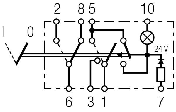 HELLA 6HH 004 570-451 Warnblinkschalter - 12V - Ausstattungsvar.: I-0 - Anschlussanzahl: 7 - Einbau-3