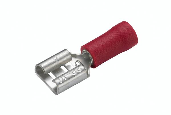HELLA 8KW 044 036-003 Leitungsverbinder - rot - von: 0.5mm² - bis: 1.0mm² - Flachsteckhülse - 6,3 x