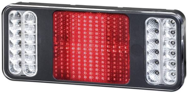 HELLA 2VP 345 900-261 Heckleuchte - Coluna - LED - 24V - Anbau/Stehbolzen - LED-Lichtfarbe: gelb/rot-0