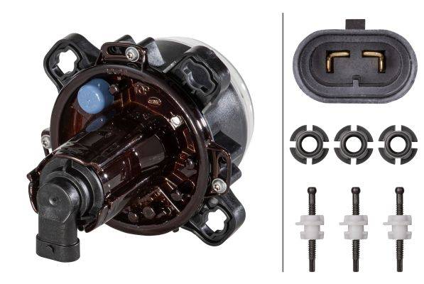 HELLA 1BL 247 042-157 DE-Hauptscheinwerfer - 90mm Performance - 24V - rund - Einbau - gehärtete Stre-3