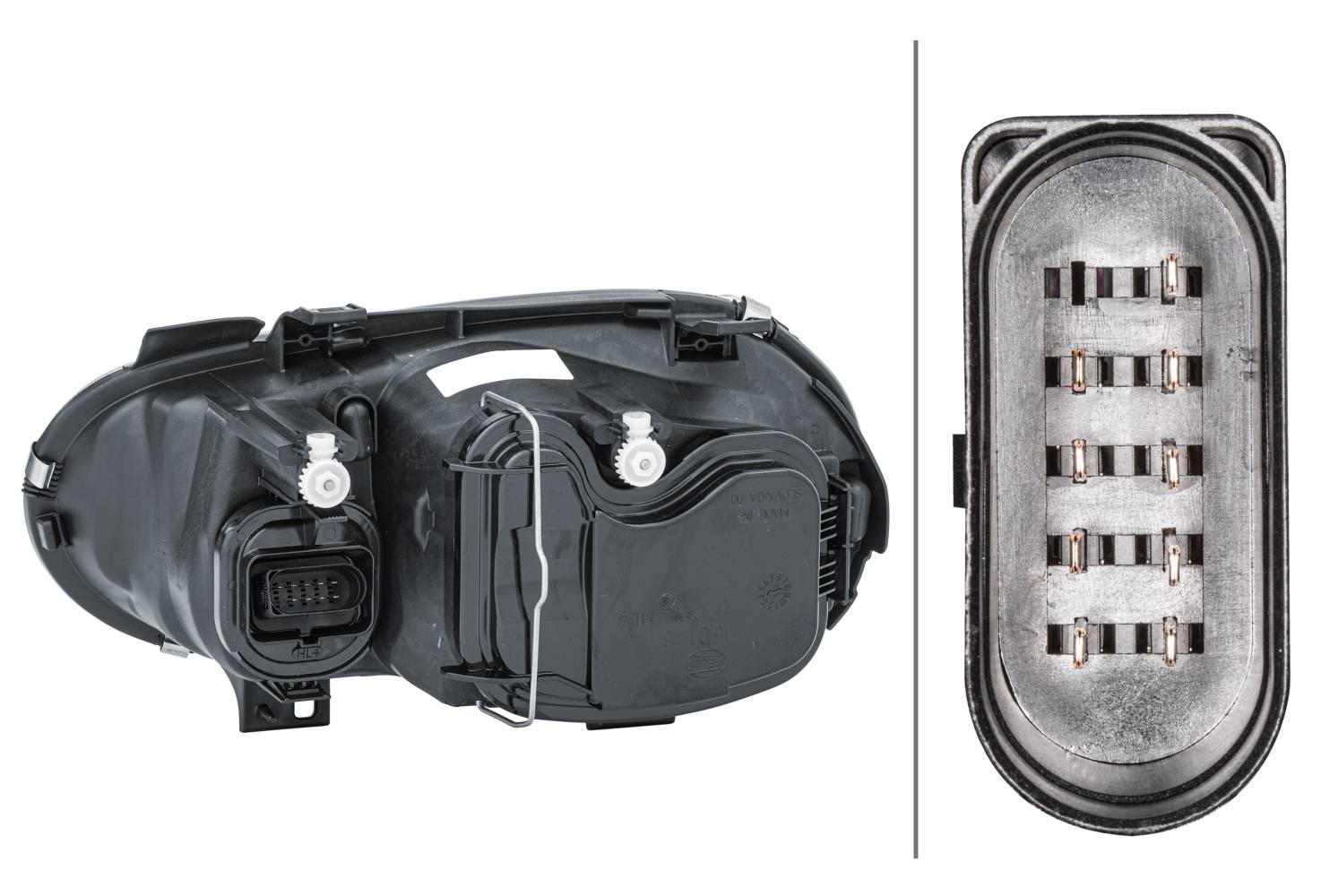 HELLA 1EJ 007 700-081 FF/Halogen-Hauptscheinwerfer - rechts - für u.a. VW Golf IV (1J1)-3