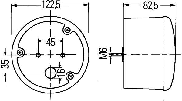 HELLA 2SD 964 169-111 Heckleuchte - 12/24V - Anbau/Einbau - Lichtscheibenfarbe: gelb/rot - links/rec-4