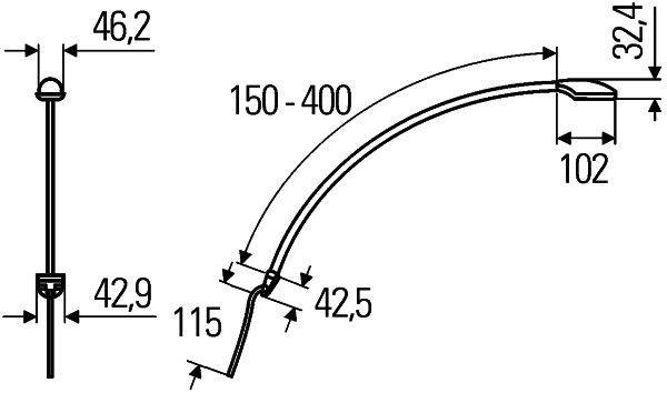 HELLA 2JA 346 720-111 Leseleuchte - LED - 12/24V - 3.0W - Anbau - LED-Lichtfarbe: weiß - innen