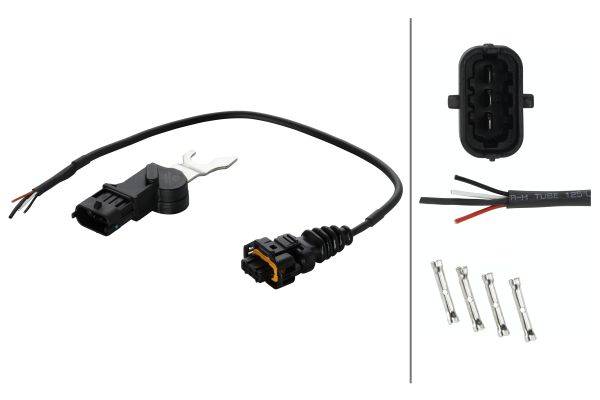 HELLA 6PU 012 681-011 Sensor, Nockenwellenposition - 12V - Steckergehäuseform: oval - mit Kabel-1