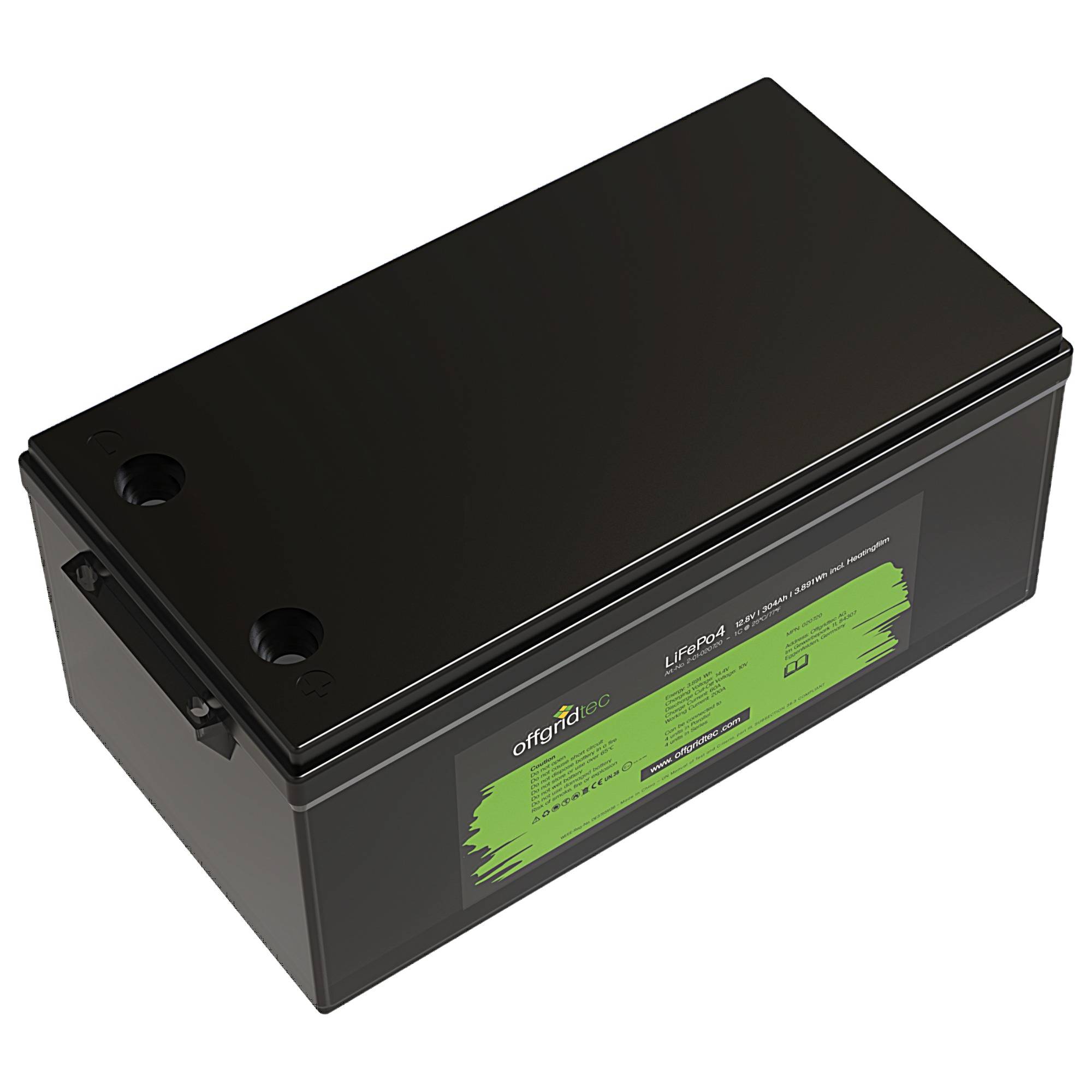 Offgridtec LifePO4 Akku 12/300 12,8V 304Ah mit BMS und Heizmatte 3891Wh-2