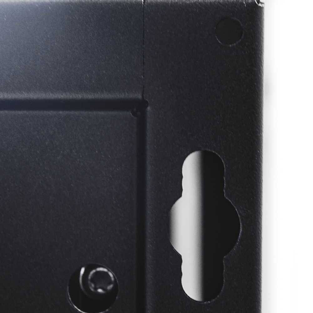 19"-Netzwerkschrank SJB - 10 HE - BxT 600x600 mm - Vollblechtür - Rückwand - schwarz-3
