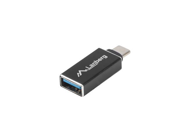 LANBERG USB-C(M)3.1->USB-A(F) Adapter OTG schwarz / Konverter USB-0
