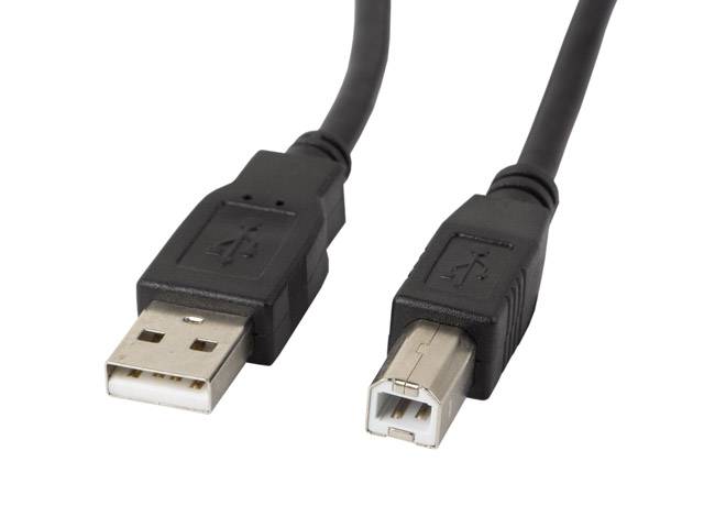 LANBERG USB-A(M)->USB-B(M) 2.0 Kabel 5m schwarz Multimedia-Technik USB-Kabel - USB & Thunderbolt-0