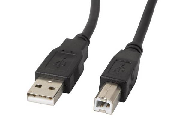 LANBERG USB-A(M)->USB-B(M) 2.0 Kabel 5m schwarz Multimedia-Technik USB-Kabel - USB & Thunderbolt