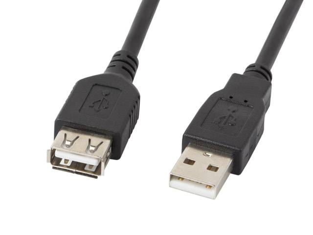 LANBERG USB-A Verlängerungskabel M/F 2.0 3,0m schwarz-0