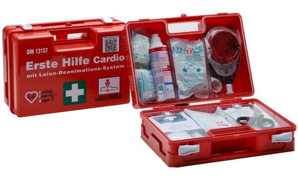 LEINA Erste-Hilfe-Koffer SAN CARDIO, Inhalt: DIN 13157 (8970060)-1