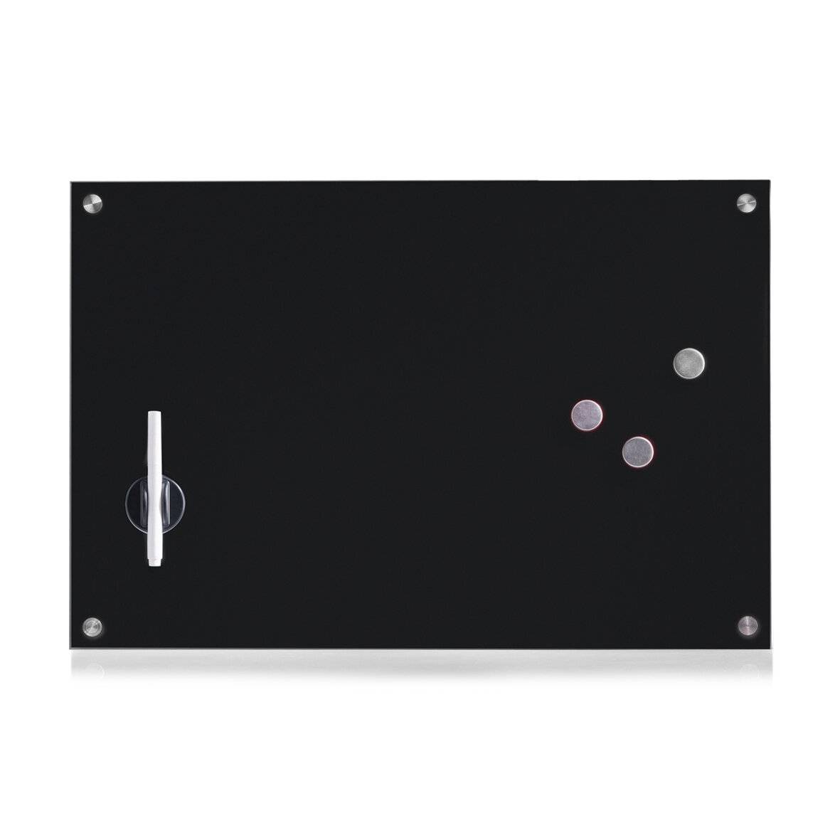 Zeller Glas-Magnettafel 60,0 x 40,0 cm schwarz 11661-1