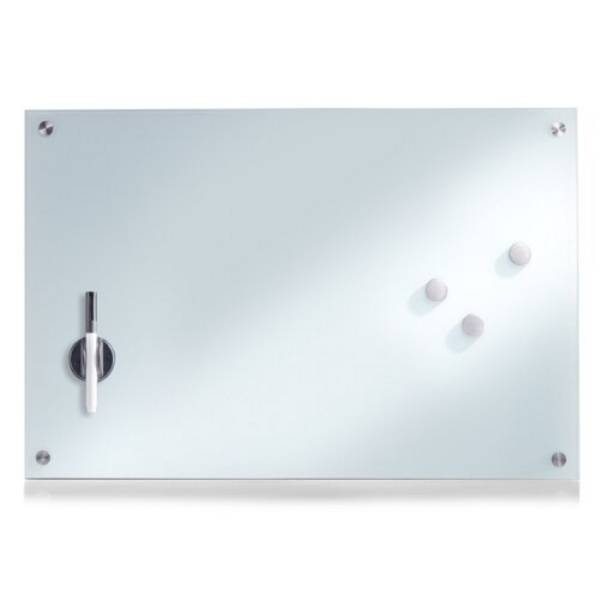 Memoboard, Glas, weiß ca. 60 x 40 cm