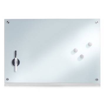 Memoboard, Glas, weiß ca. 60 x 40 cm
