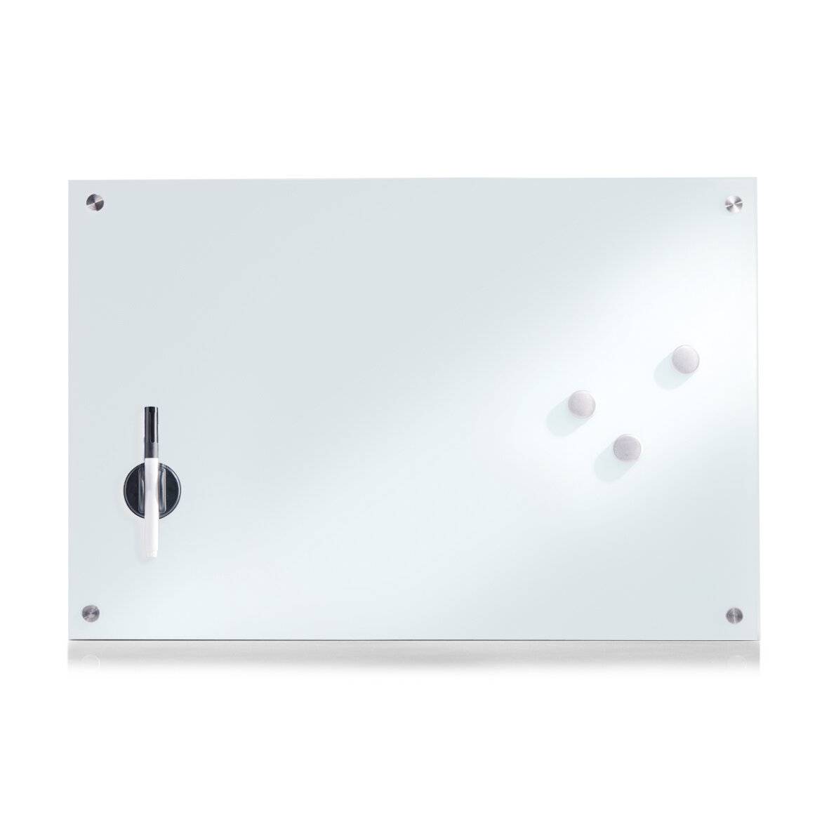 Memoboard, Glas, weiß ca. 60 x 40 cm-1