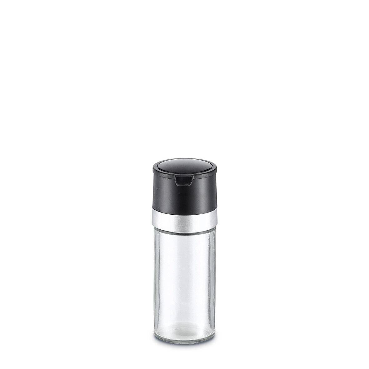 Salz-/Pfeffermühle, Glas/Kunststoff, schwarz ca. Ø 4,5 x 12,5 cm-1