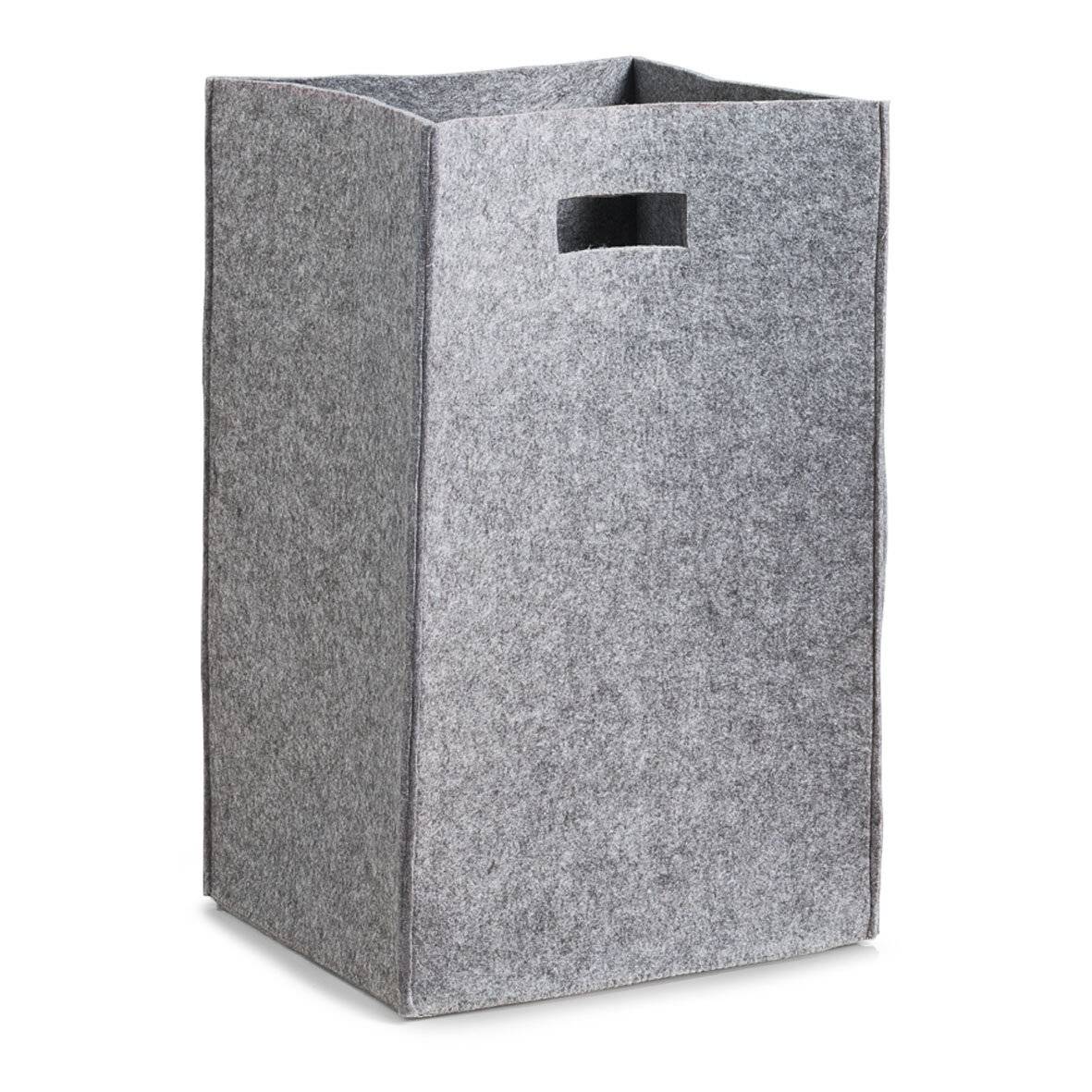 Wäschesammler, Filz, grau ca. 35 x 30 x 55 cm-1
