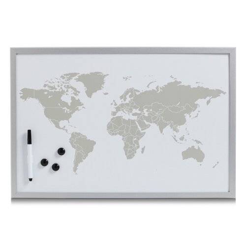 ZELLER PRESENT SCHÖNER LEBEN. PRAKTISCH WOHNEN. 11573 Magnet-/Schreibtafel World, magnetisches-0
