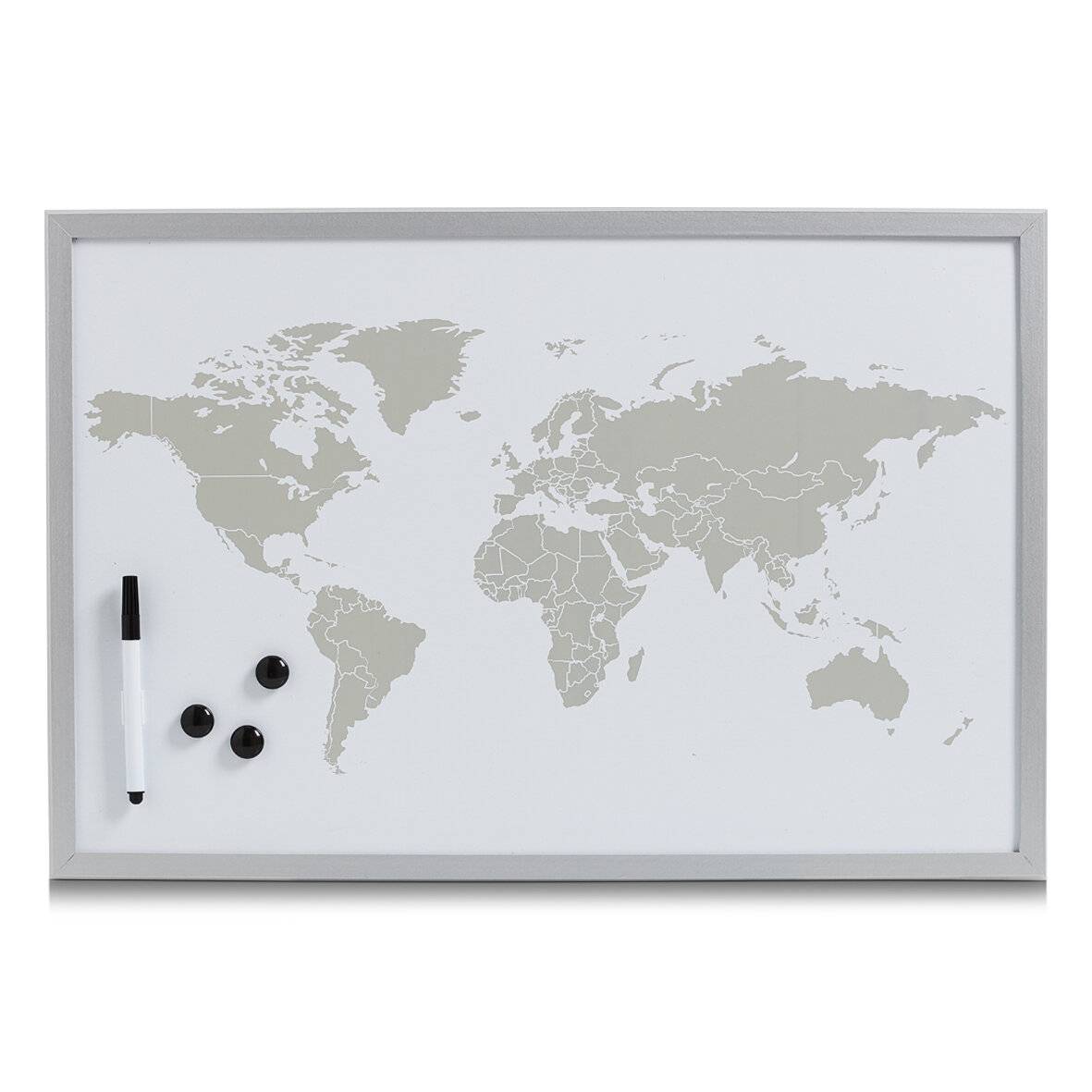 ZELLER PRESENT SCHÖNER LEBEN. PRAKTISCH WOHNEN. 11573 Magnet-/Schreibtafel World, magnetisches-1