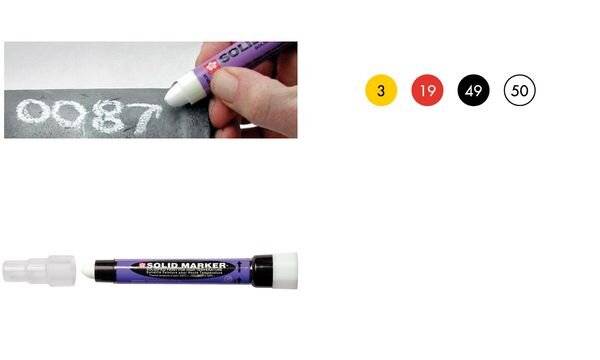 Sakura Industriemarker "Solid Marker Slim", gelb (8012131)-2