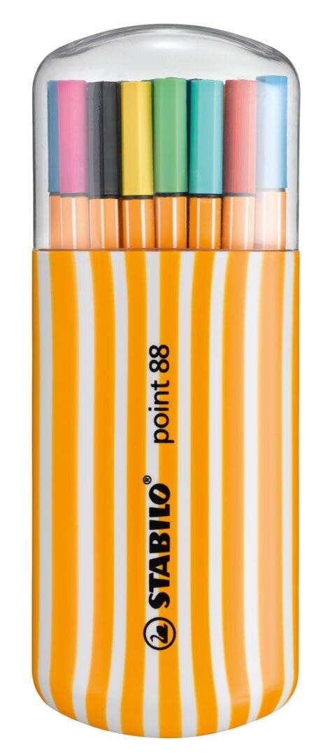 STABILO point 88 - Fineliner - gemischte Farben - 0.4 mm - fein (Packung mit 20)-2
