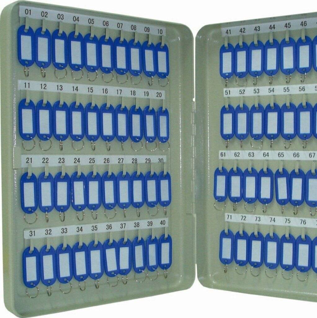 Schlüsselschrank Pearl grey - 80 Haken Zylinderschloss.-5