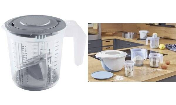 keeeper messkannen-Set "matteo", PP, nordic-grey/transparent (6440909)-1