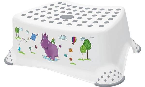 keeeper kids Tritthocker "tomek hippo", weiß mit Aufdruck (6440334)-0