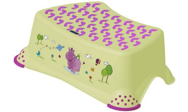 keeeper kids Tritthocker "tomek hippo", weiß mit Aufdruck (6440334)-1
