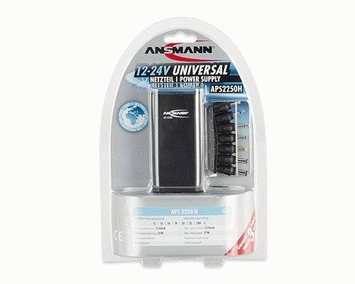 ANSMANN Universal-Steckernetzteil "APS 2250 H", 27 W/12-24 V-1