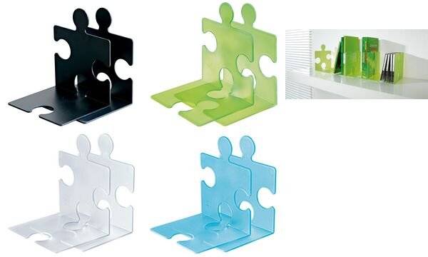 HAN Buchstütze PUZZLE, 2er Set, schwarz-1