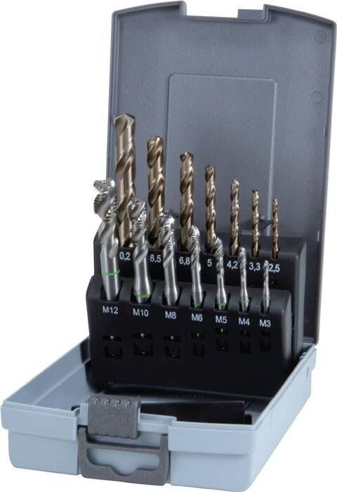 RUKO Maschinengewindebohrersatz DIN 371/376 C M3-M12 14 teilig-4
