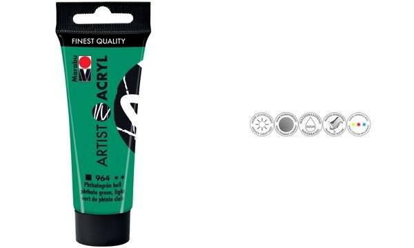 Marabu Acrylfarbe "Artist Acryl", 22 ml, phthaloblau (57201750)