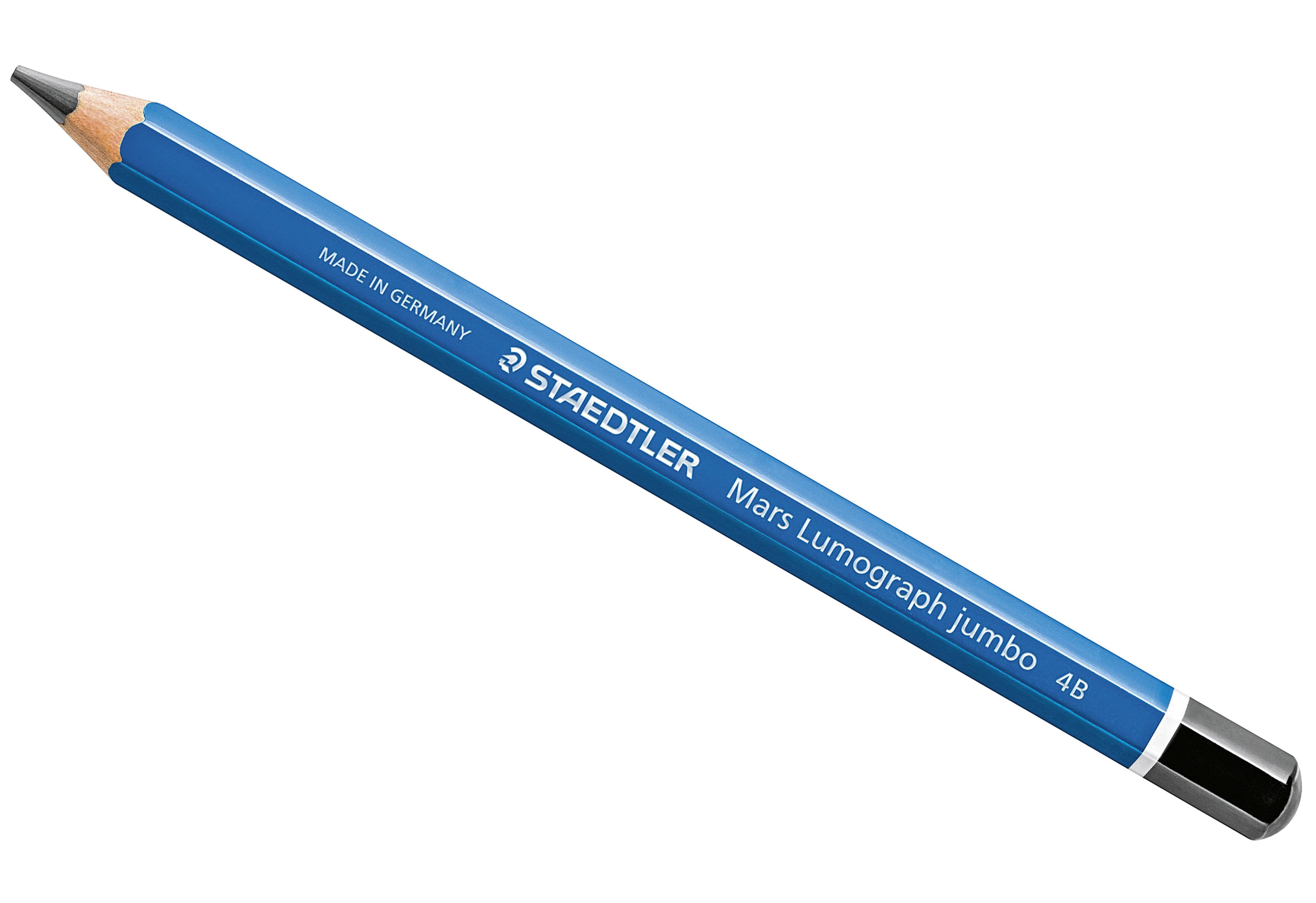 Bleistift Mars LumographJumbo 4B blau-1