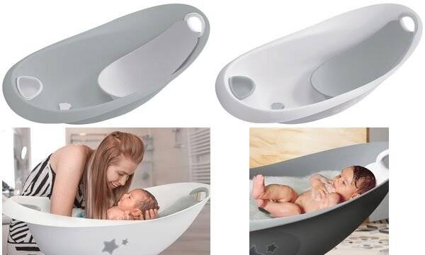keeeper kids Babywanne "natalia stars", mit Stöpsel, weiß-1