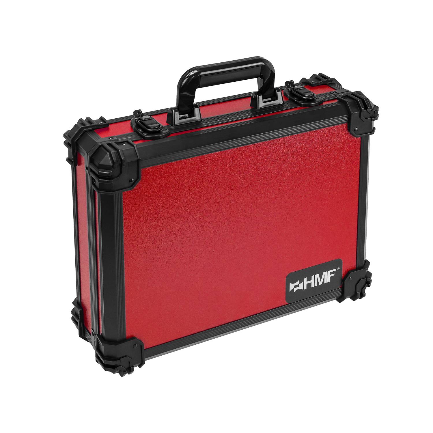 HMF 15502-03 Transportkoffer mit Rasterschaumstoff, Universalkoffer, 39 x 29 x 12 cm, Rot-3