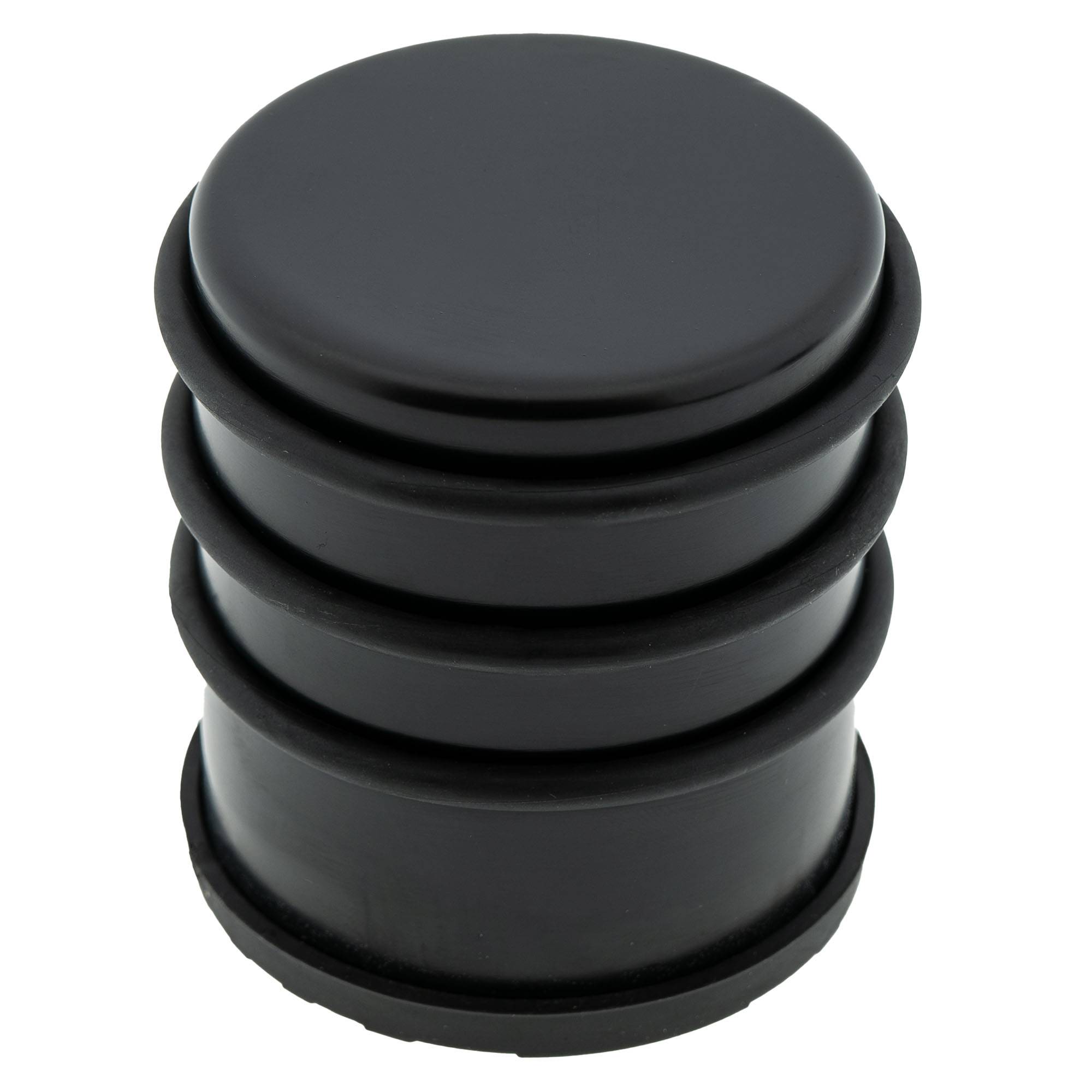 3 x Türstopper gummiert Ø 74 x 80 mm hoch Mattschwarz-3