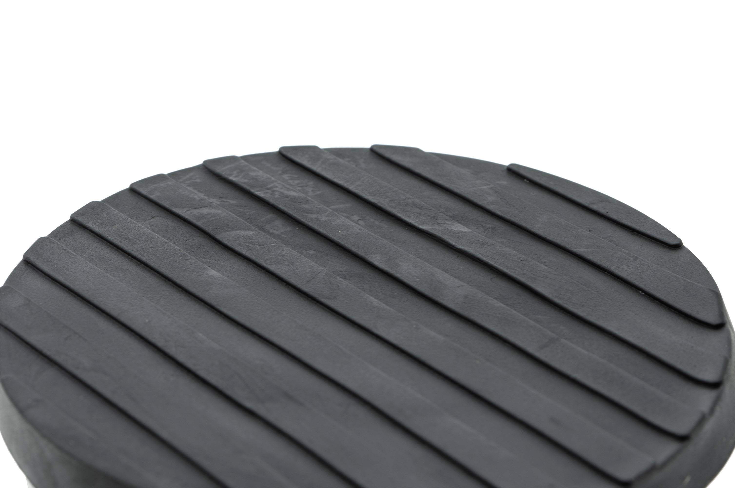 3 x Türstopper gummiert Ø 74 x 80 mm hoch Mattschwarz-4