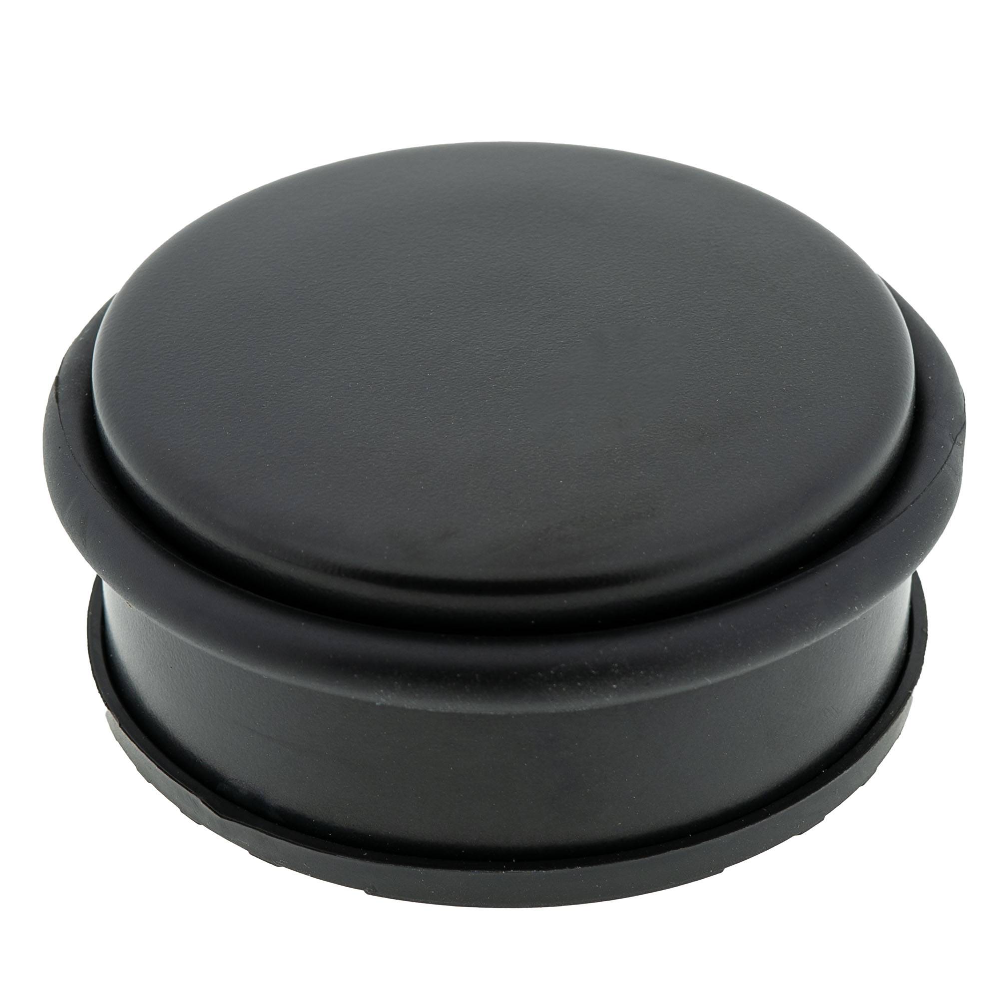 3 x Türstopper gummiert Ø 104 x 45 mm niedrig Mattschwarz-2
