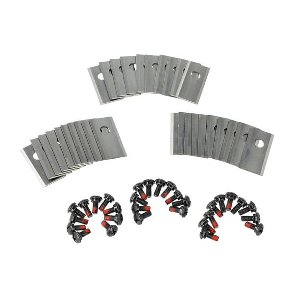 vhbw 30x Ersatz-Messer kompatibel mit Worx Landroid M800i | M800, M700, M 800, M 500 B Rasenmäher - Ersatzklinge Silber