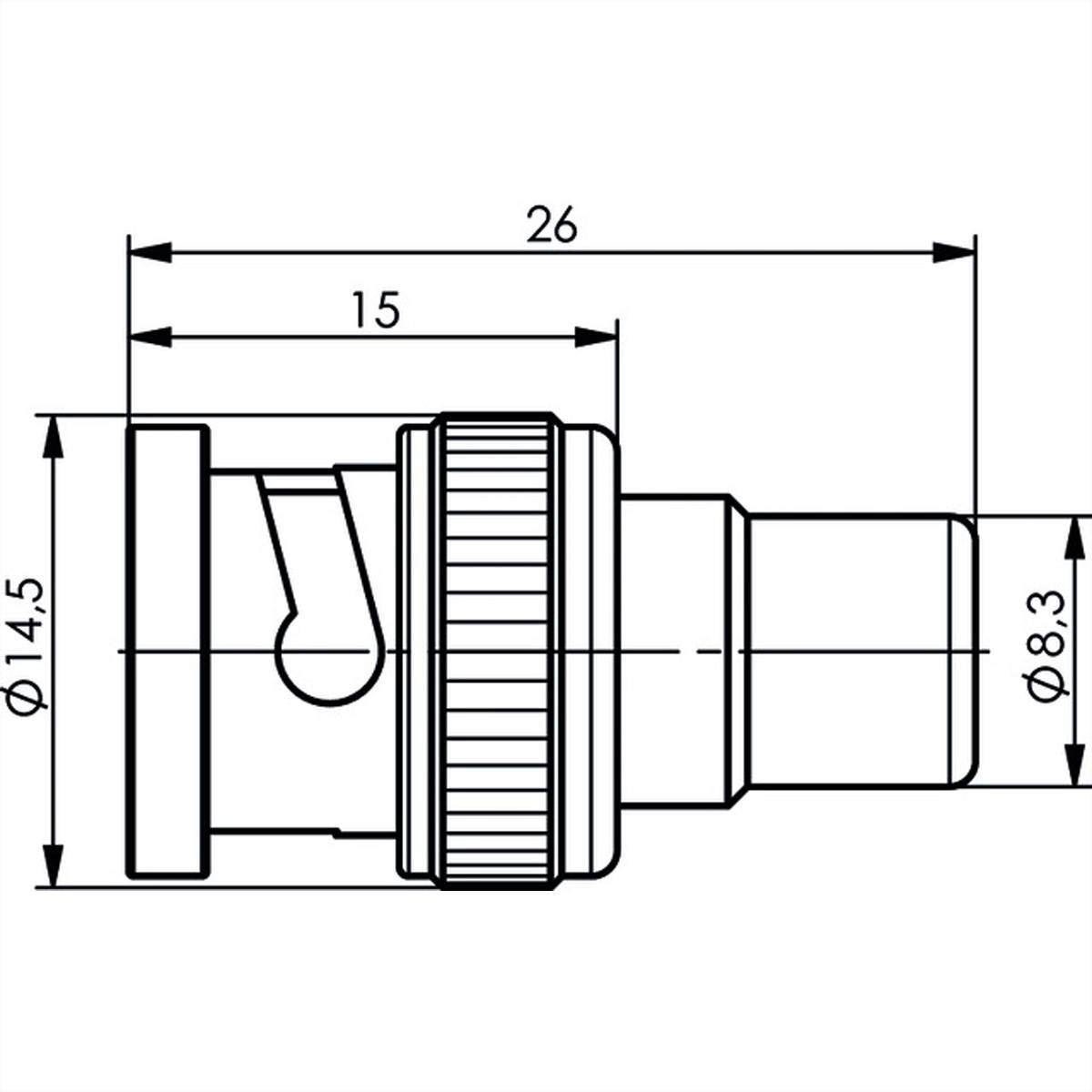 TELEGÄRTNER Adapter BNC-Stecker / Cinch-Buchse-2