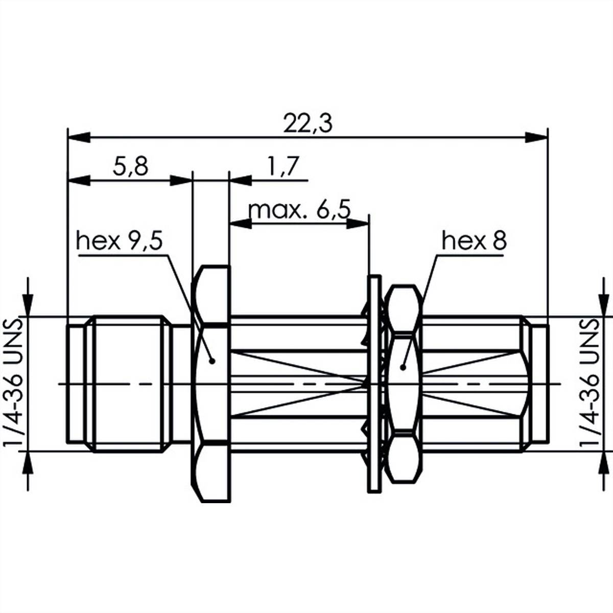 Telegärtner J01154A0041 SMA-Verbinder Buchse/Buchse vergoldet-3