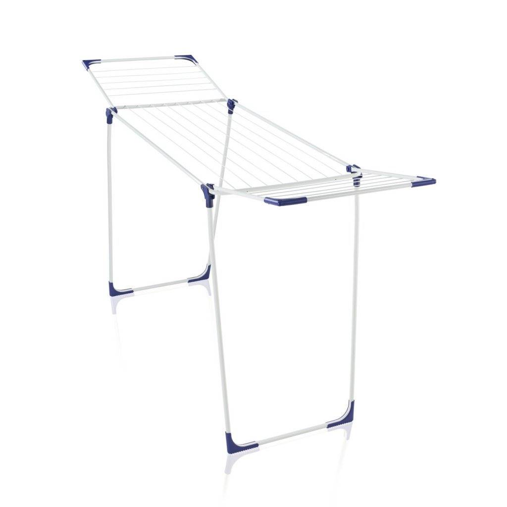 Leifheit 81621 Classic 180 Solid Wäscheständer weiß blau-0